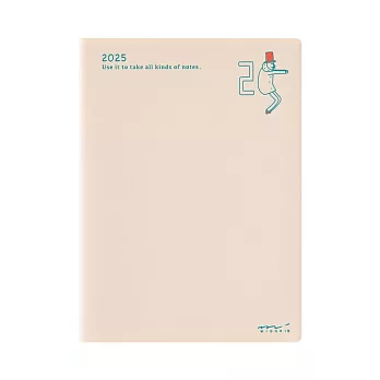 MIDORI POCKET DIARY 2025手帳(月單週方格)A6- 歐吉桑