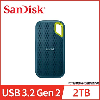 SanDisk E61 2TB 行動固態硬碟 公司貨 夜幕綠