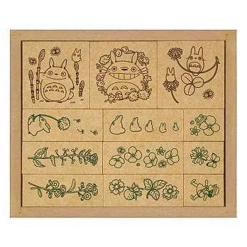 【日本BEVERLY】龍貓草花印章組合12入 ‧ 春夏