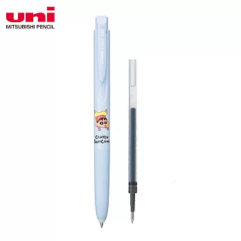 (1筆1芯)UNI 限定 蠟筆小新 UNI-BALL SIGO 自動鋼珠筆 0.38 倒立(淺藍藍芯)