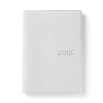 【MUJI 無印良品】月週筆記本/2024年12月開始/白灰.B6