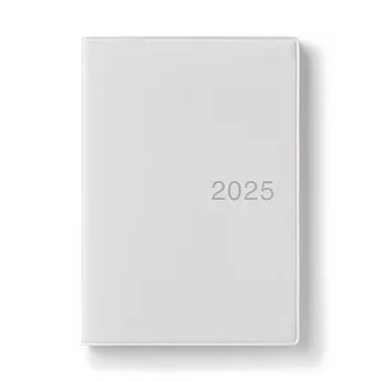 【MUJI 無印良品】月間筆記本/2024年12月開始/白灰.A6