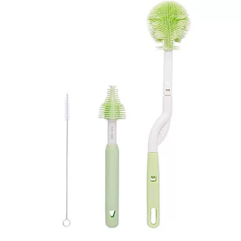 nac nac 柔細旋轉奶瓶奶嘴刷- 茉莉綠