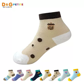 【D&G KIDS】食物親子襪-童襪款- 珍珠奶茶13-16CM