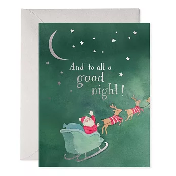 【 E.Frances 】To All A Good Night Holiday Card 聖誕卡 #HO878