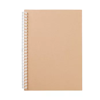 【MUJI 無印良品】自由組合活頁筆記本封面/26孔.B5.米