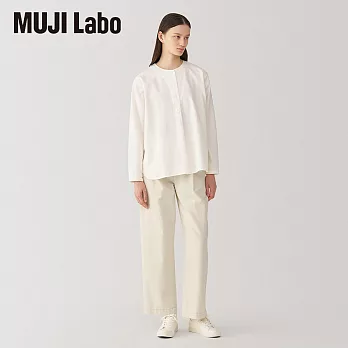 【MUJI 無印良品】MUJI Labo女和紙混長褲 23 原色