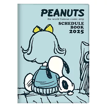 sun-star 2025 B6 月記事手帳 年曆 行事曆  Snoopy 史努比 背影