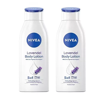 2入組【NIVEA 妮維雅】潤膚乳液400ml- 薰衣草