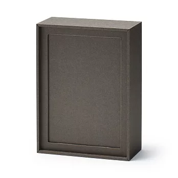 【MUJI 無印良品】收藏卡片展示盒(明信片尺寸)/深灰約寬123x深166x高57mm