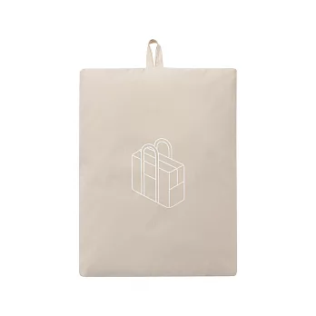【MUJI 無印良品】再生尼龍可折托特包/橫型.米/55x20x35cm