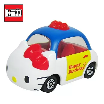 【日本正版授權】Dream TOMICA 凱蒂貓 40周年 玩具車 Hello Kitty 多美小汽車- 藍白款/806332