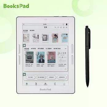 (預購) 博客來【BooksPad】7.8吋+黑色觸控電磁筆 | 兩件優惠組