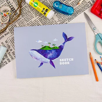 【conifer綠的事務】柔伊插畫Ⅳ 16K插畫系列繪圖本  鯨之綠洲