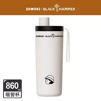【BLACK HAMMER】造物集 不鏽鋼保溫保冰杯-鈦芯涼吸管杯860ml (小慧)