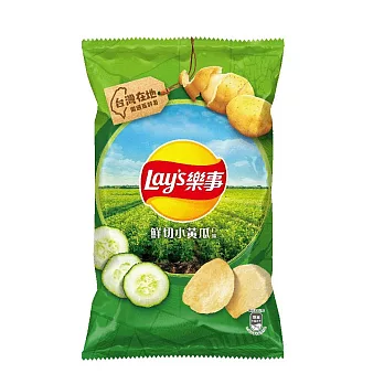 【Lay’s 樂事】鮮切小黃瓜口味洋芋片80g/包