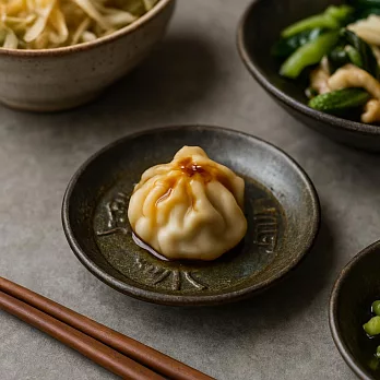 【日本Awasaka】美濃燒｜古錢 陶瓷小皿9cm ‧ 孔雀