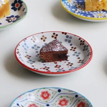 【日本Awasaka】美濃燒｜波蘭陶 陶瓷小皿12cm ‧ 花牆