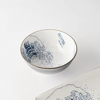 【日本Yamani】美濃燒｜富嶽北斎 陶瓷飯碗11.8cm