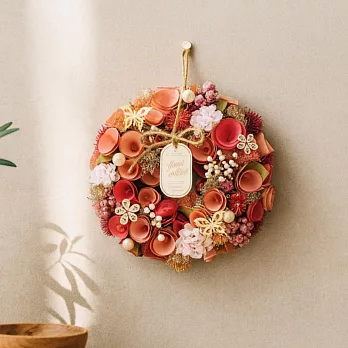 【日本Green House】浪漫精美裝飾花圈(M) ‧ 玫瑰花語