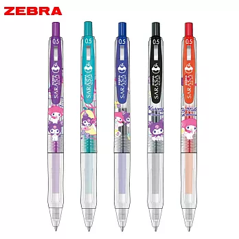 ZEBRA SARASA CLIP 限定 美樂蒂&酷洛米 鋼珠筆 5色組
