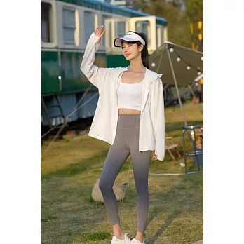 翡冷翠文創藝術防曬涼感外套-套頭款｜ M 白(M-XL)