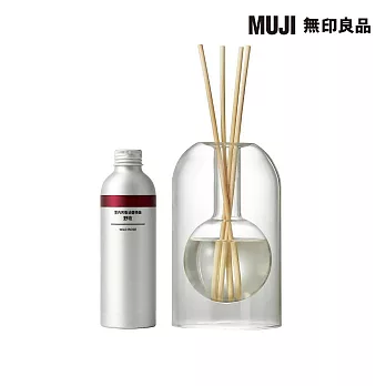 【MUJI 無印良品】空間芬香油/  圓形玻璃組.野玫.200mL