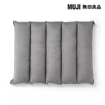 【MUJI 無印良品】可拼接柔軟多用途靠枕 /墨灰