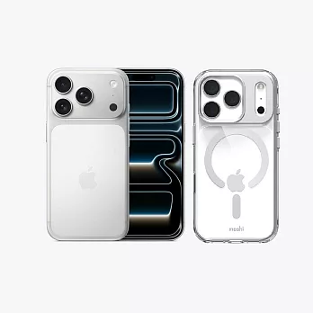 iPhone 17 ProMax 256G手機+moshi磁吸透明保護殼組合