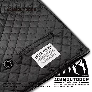 ADAMOUTDOOR｜ USB急速加熱暖心毯 (ADHB-USB1170)  黑