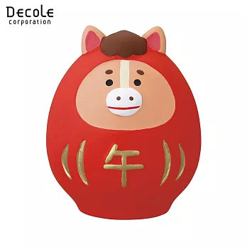 【DECOLE】concombre 2026午年福馬 陶製生肖擺飾・馬達摩