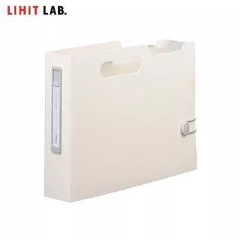 LIHIT LAB F-7593 A5 薄型風琴夾 白色