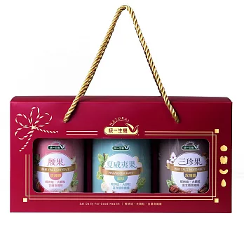 【統一生機】御選堅果禮盒-A款(原味夏威夷果140g+玫瑰鹽三珍果150g+玫瑰鹽腰果170g)