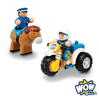 英國 WOW Toys 驚奇玩具 巡邏騎警好兄弟 (強尼與米奇)