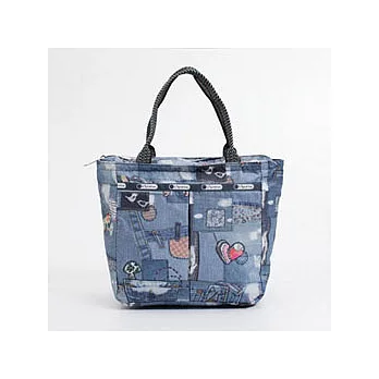 LeSportsac 經典水餃包(附化妝包)-動物牛仔