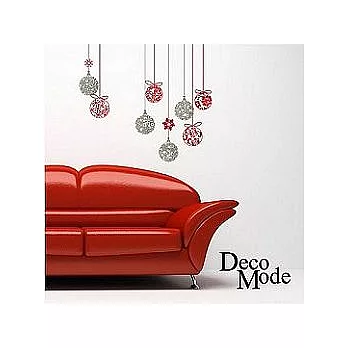 DecoWall 圖像壁貼 ◆ 聖誕彩球 Red