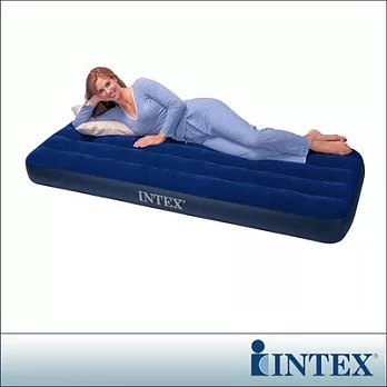 【INTEX】單人型植絨充氣床墊-寬76cm(68950)