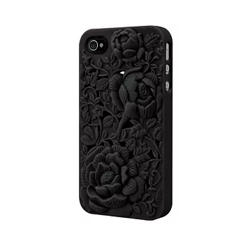 SwitchEasy Blossom iPhone 4 / 4S 立體雕花保護殼 -黑色
