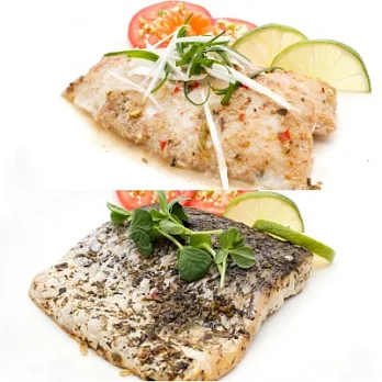 【食安生技】泰式酸辣魚排(1包)+法式香草魚排(1包) (含運)