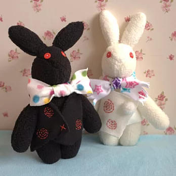 可愛動物材料包－布蕾兔(黑布)