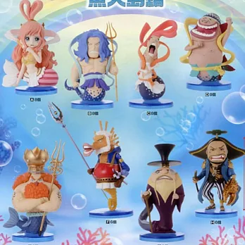 代理版 海賊王 W.C.F. Q版人形 Vol.31 魚人島 8入1組
