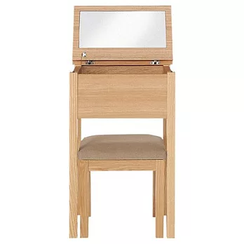 [MUJI 無印良品]白蠟木床邊梳妝台/附腳凳原色
