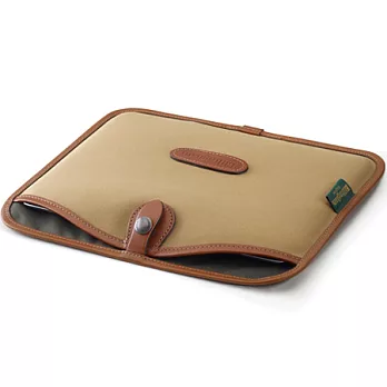 白金漢 Billingham Tablet Slip 小筆電/平板 專用袋/經典材質/卡其色/褐邊5210433-70