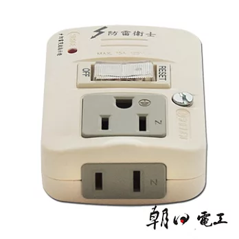 朝日電工節電防雷3+2P轉換分接器R-61