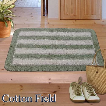 棉花田【華爾特】純棉提花踏墊-綠色(50x80cm)