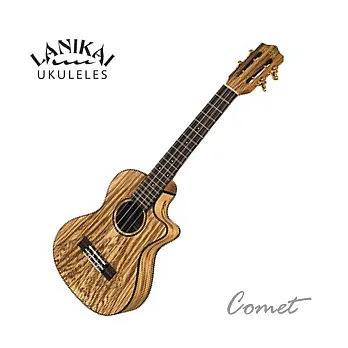 夏威夷Lanikai頂級全單板 Solid 斑馬木Zebrawood Tenor 26吋+Fishman主動式（二段EQ）拾音系統 附烏克麗麗袋