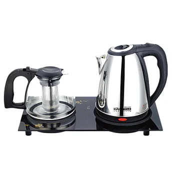 可利亞二合一套裝泡茶機/電熱水瓶/泡茶壺/沖泡壺/電水壺KR-1325