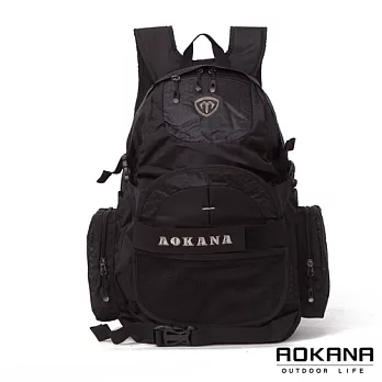 AOKANA奧卡納 台灣釦具 護脊紓壓電腦後背包 可收納籃球 (銀灰標) 68-069