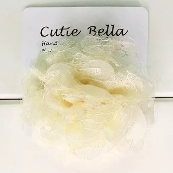 Cutie Bella Lace Camellia 髮夾-Cream
