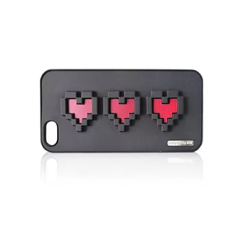 Anyshapes-像素系列 三愛心款 手機保護殼-客製化(三天後出貨不含假日)iPhone4S